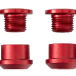 Wolf Tooth 1x Chainring Bolt Set - 6mm, Dual Hex Fittings, Set/4, Red