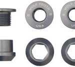 Wolf Tooth 1x Chainring Bolt Set - 6mm, Dual Hex Fittings, Set/5, Gun Metal