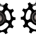 CeramicSpeed Pulley Wheels for SRAM AXS Road 12-Speed - 12 Tooth, Coated Races, Alloy, Black