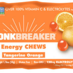 Bonk Breaker Energy Chews - Tangerine Orange, Box of 10 Packs