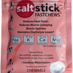 Saltstick Fastchews Chewable Electrolyte Tablets POP: Box of 12 Packets, Seedless Watermelon