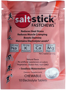 Saltstick Fastchews Chewable Electrolyte Tablets POP: Box of 12 Packets, Seedless Watermelon