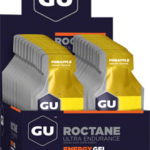 GU Roctane Energy Gel - Pineapple, Caffeine Free, Box of 24