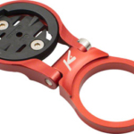 K-EDGE Adjustable Stem Mount for Garmin Quarter Turn Type Computers, Red