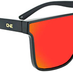 Optic Nerve ONE Mojo Filter Sunglasses - Matte Black/Polarized Smoke with Red Mirror