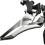 SRAM Rival 22 Front Derailleur - 2x11-Speed Yaw, Braze-on, with Chain Spotter, Silver/Black
