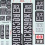 RockShox Fork Decal Kit - 30/32mm/RS1, Gray