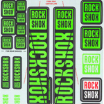 RockShox Fork Decal Kit - 35mm, Green