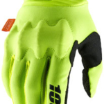 100% Cognito Gloves - Flourescent Yellow/Black, Full Finger, Men's, Small
