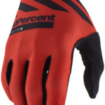 100% Celium Gloves - Racer Red, Full Finger, Men's, Medium