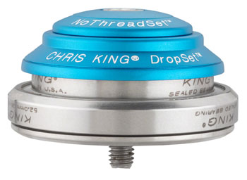 Chris King DropSet 3 Headset - 1-1/8 - 1.5", 41/52mm, 36 Deg, Matte Turquoise