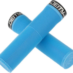 DEITY Knuckleduster Grips - Blue, Lock-On