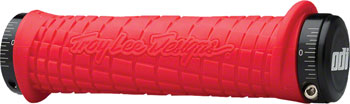 ODI Troy Lee Grips - Red, Lock-On