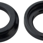 All-City Go-Devil Front Hub Conversion Caps: 15mm Thru Axle, Black