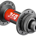DT Swiss 240 Front Hub - 12 x 100mm, Center-Lock, Black/Red, 28H