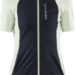 Craft ADV Offroad Jersey - Short Sleeve, Black/Celadon, Medium, Women's