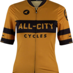 All-City Classic Logowear Women's Jersey - Mustard Brown, Black, Medium