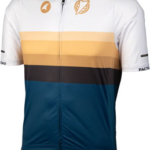 Salsa Latitude Men's Jersey - White, Navy Blue, Black , w/ Stripes, X-Large