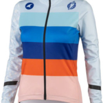 Salsa Arctica Women's Long Sleeve Jersey - Light Blue, w/Stripes, Medium