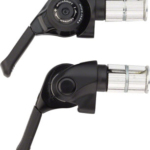 microSHIFT Bar End Shifter Set, 10-Speed Mountain, Double/Triple, Shimano Compatible, Black