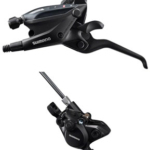 Shimano ST-EF505 EZ Fire Plus Shift/Brake Lever with BR-MT200 Disc Brake Caliper - Left/Front, 3x Shift, 2-Piston, Black