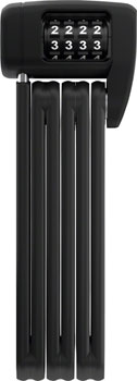 Abus BORDO Lite 6055C/85 Folding Lock - Combination, SH Bracket, 2.8', 5mm, Black, Black