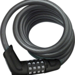 ABUS Tresor 6512 Combination Coiled Cable Lock: 180cm x 12mm With Mount, Black