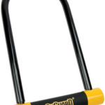 OnGuard BullDog Series U-Lock - 4.5 x 9", Keyed, Black/Yellow, Includes bracket