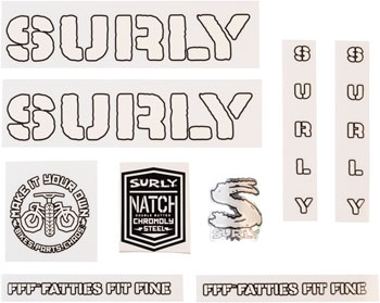 Surly Overspray Decal Set - White