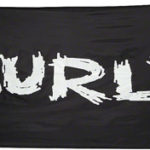Surly Banner: Black, 36 x 72"