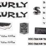 Surly Ice Cream Truck Frame Decal Set - Black