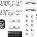 Surly Lowside Frame Decal Set - White
