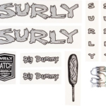 Surly Big Dummy Frame Decal Set - Metallic Silver