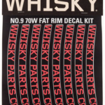 WHISKY 70w Rim Decal Kit for 2 Rims Red