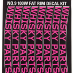 WHISKY 100w Rim Decal Kit for 2 Rims Magenta