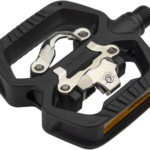 LOOK GEO TREKKING Pedals - Single Side Clipless with Platform, Chromoly, 9/16", Black