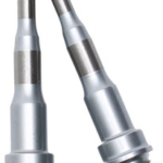 HT Components Nano-S/Air-S Pedal Spindle - ANS10, Chromoly, Silver