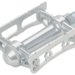 MKS Sylvan Track Pedals - Aluminum, 9/16", Silver