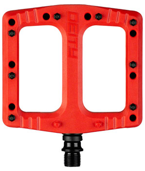 DEITY Deftrap Pedals - Platform, Composite, 9/16", Red