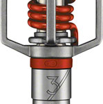 Crankbrothers Egg Beater 3 Pedals - Dual Sided Clipless, 9/16", Red