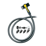 Topeak TwinHead Schrader/Presta Valve Adaptor with 38" Hose: Retrofits Most Pumps