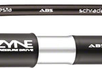 Lezyne ABS Pressure Drive Mini Frame Pump, Small: Black/Polished Silver