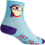SockGuy Classic Grin Socks - 3", Blue, Small/Medium