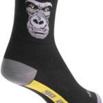 SockGuy Classic Silverback Socks - 3", Black/Gray, Large/X-Large