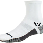 Swiftwick Flite XT Five Socks - 5", White, Large