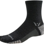 Swiftwick Flite XT Trail Mid Crew Socks - 5", Coal, X-Large