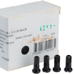 DT Swiss Standard Brass Nipples: 2.34 x 14.5mm, Black, Box of 100