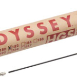 Odyssey HGS Spokes - Stainless, Straight 14g, 182mm, Black, Box of 40, Includes Nipples
