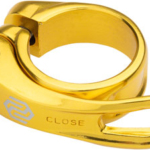 Promax QR-1 Seatpost Clamp - 34.9mm, QR, Gold