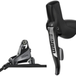 SRAM Rival 1 Disc Brake and Cable-Actuated Dropper Remote Lever - Left/Front, Flat Mount (20mm Offset), Black, A1